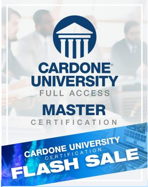 Cardone University is the #1 sales training platform in the world with over 1500 segments of interactive video content.
